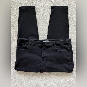 NWOT Lane Bryant Black Denim Skinny Jeans Size 22